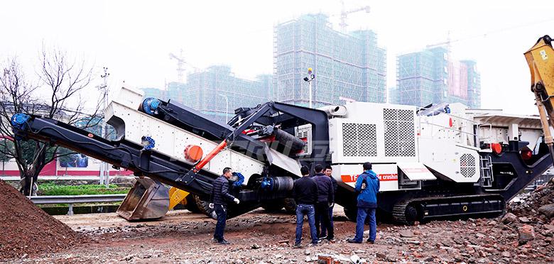 河南建筑垃圾破碎現(xiàn)場
